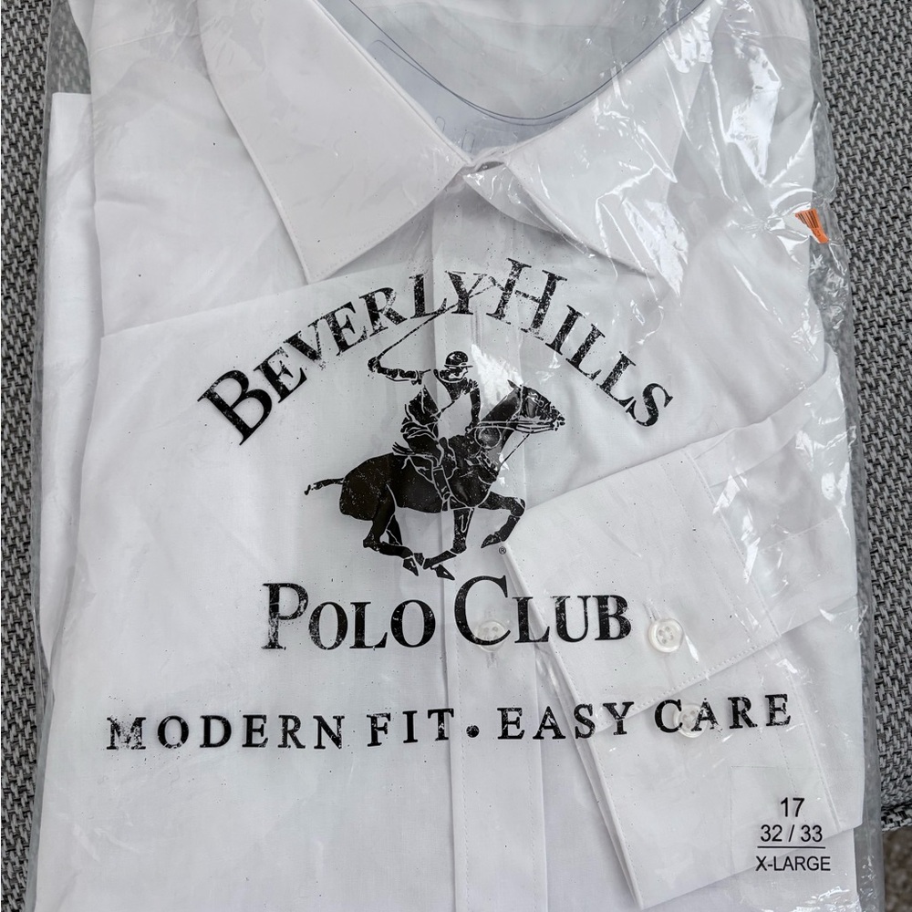 Beverly Hills Polo Club Classic White Dress Shirt